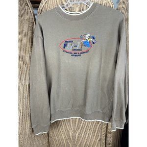 Vintage Sweatshirt Mister Fix It Grandpa Large Handyman Crew
